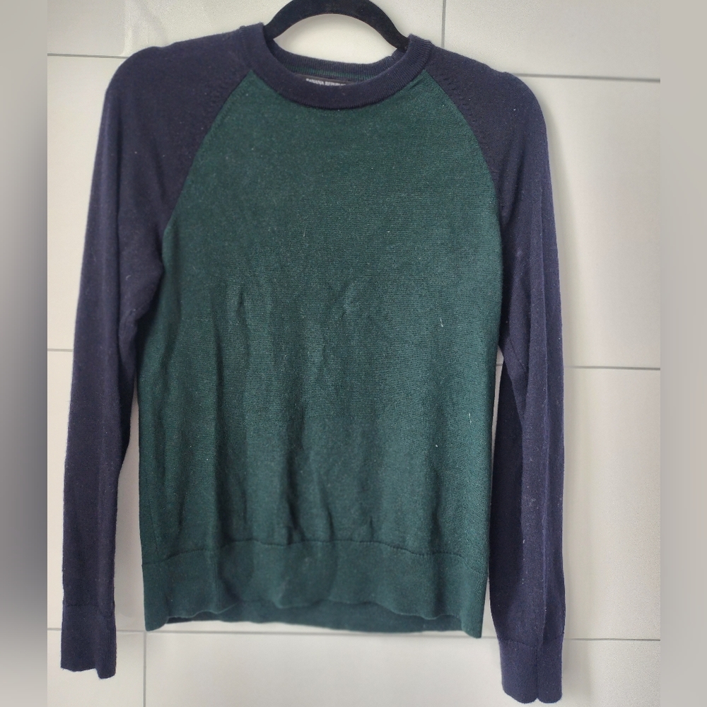 BANANA REPUBLIC Merino Wool Raglan Sleeve Knit Crew Sweater